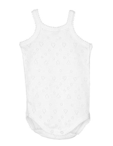 V Body tirantes diente calado corazón