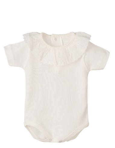 V Body cuello manga corta Plumetilla