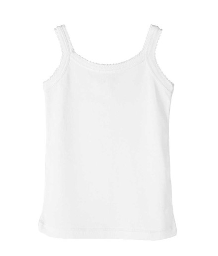 Camiseta canalé tirantes
