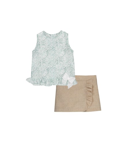 V Conjunto Falda-Pantalón Excellentt VARANASI Bebé Niña