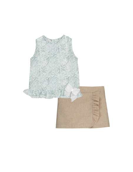 V Conjunto Falda-Pantalón Excellentt VARANASI Bebé Niña