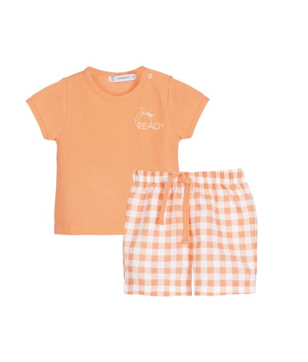 V Conjunto Pantalón CUADROS Bebé Niño