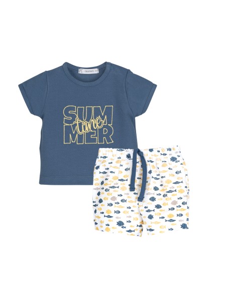 V Conjunto Pantalón PECES Bebé Niño