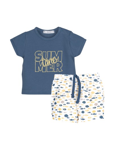 V Conjunto Pantalón PECES Bebé Niño