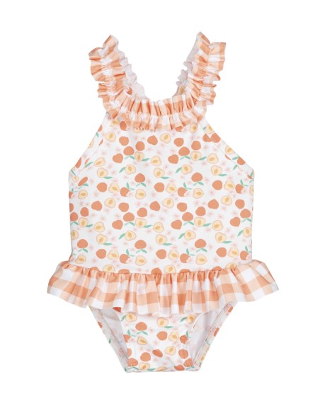 V Bañador CUADROS Bebe Niña