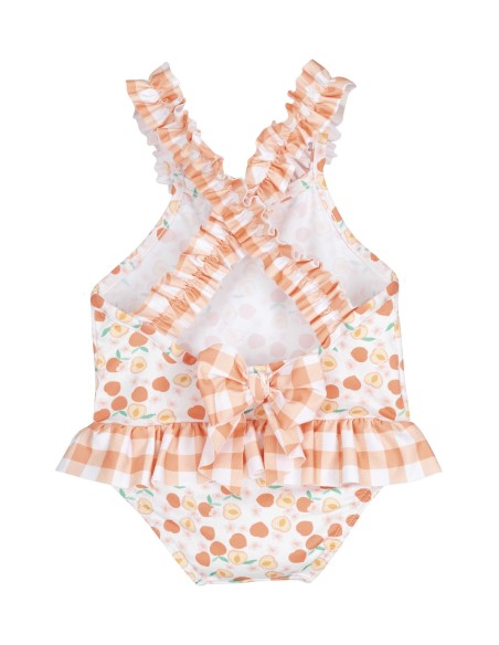 V Bañador CUADROS Bebe Niña