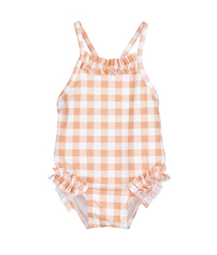 V Bañador CUADROS Bebe Niña