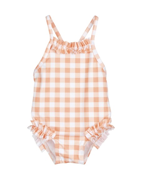 V Bañador CUADROS Bebe Niña