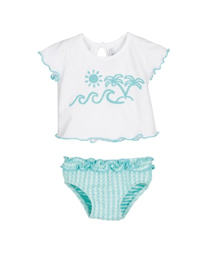 V Conjunto Baño VICHY Bebe Niña Foto