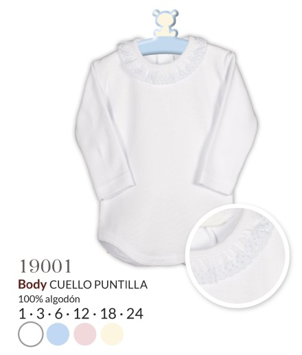 I Body cuello puntilla,unisex