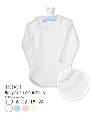I Body cuello puntilla,unisex