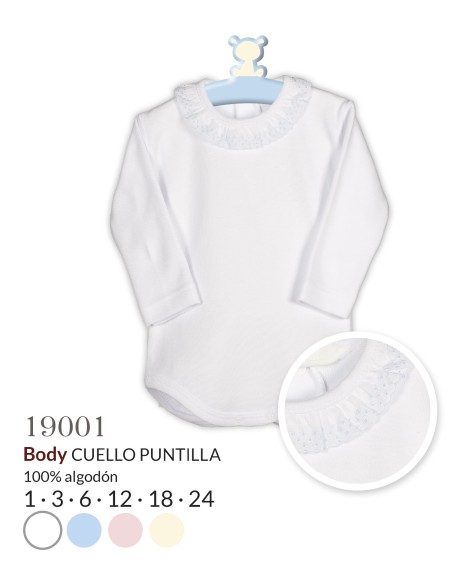 I Body cuello puntilla,unisex